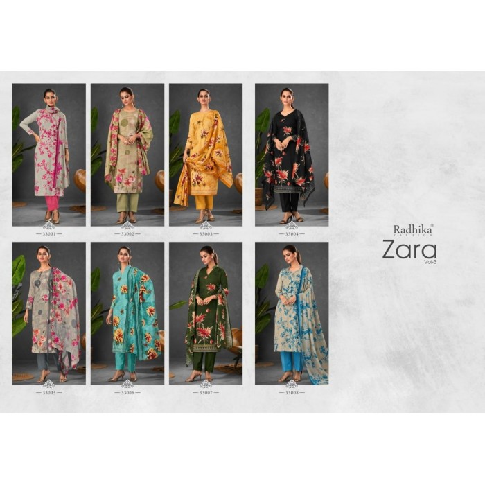 Azara Zara Vol 3 Zam Cotton Dress Materials